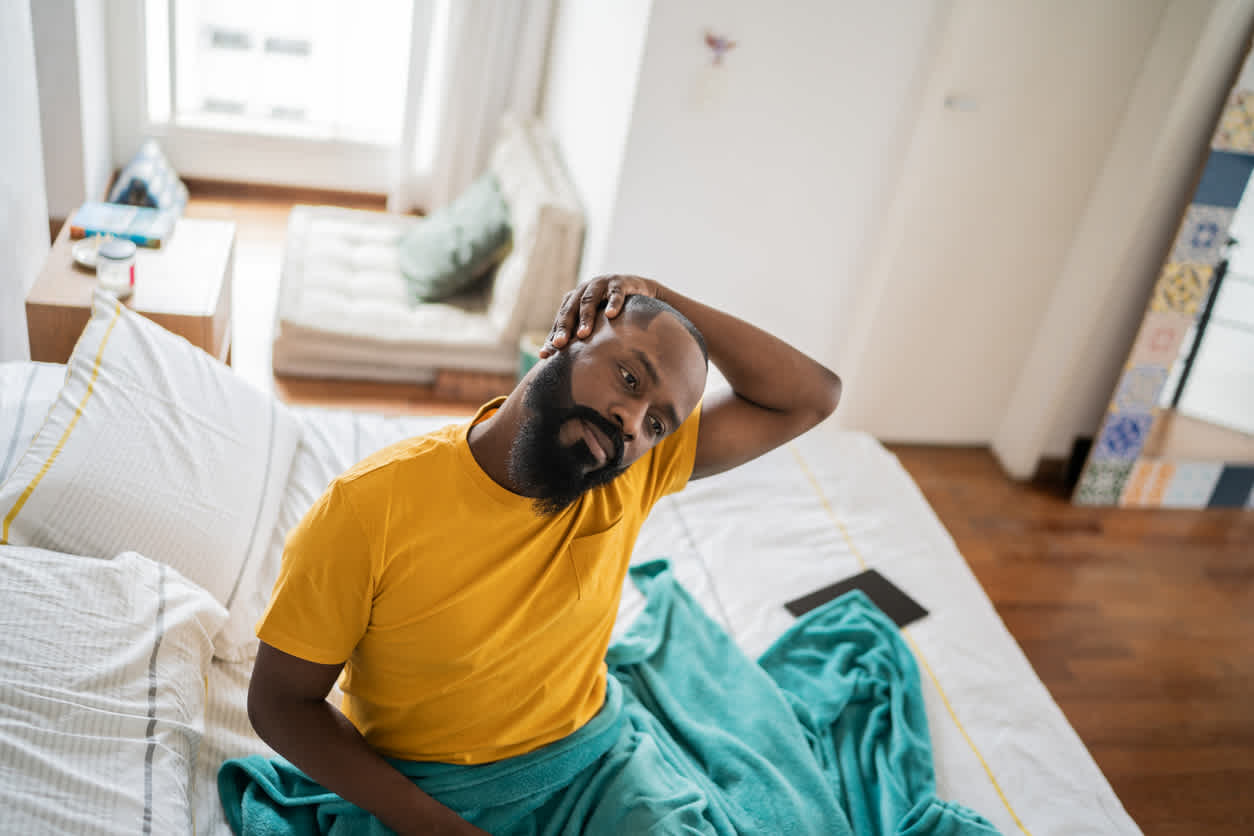 man-practicing-tmj-exercises