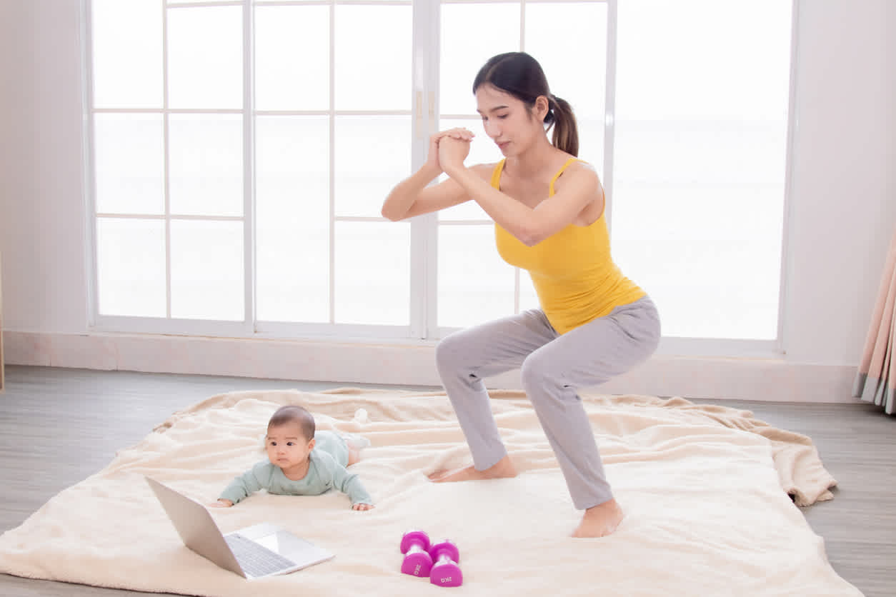 woman-practicing-postpartum-physical-therapy